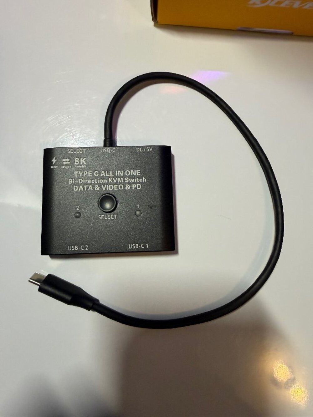 USB C Switch,Bi-Directional USB C Switcher 2 Laptops,USB Type C KVM Switch